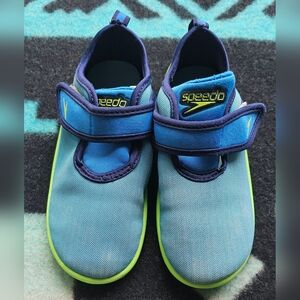 Speedo Kids Solid Shore Explorer Water Shoes - Blue, Size XL (11-12)